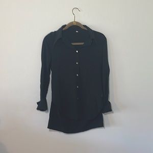 black button down shirt size small